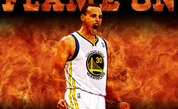 Stephen Curry on Fire Wallpapers