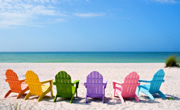 Summer Beach Chairs Desktop