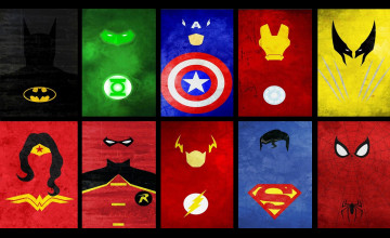 Superheroes Logos