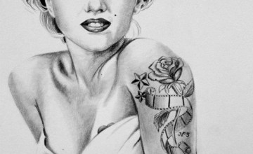 Tattooed Marilyn Monroe
