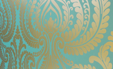 Teal and Yellow Wallpaper