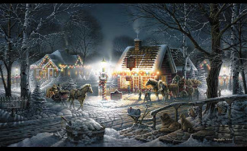 Terry Redlin Christmas Wallpapers