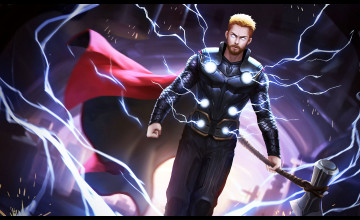 16+] Avengers Infinity War Thor Wallpapers - WallpaperSafari