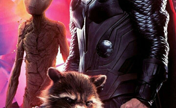 Thor, Rocket And Groot