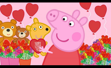Valentine\'s Day Peppa Pig Wallpapers