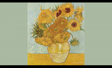 Van Gogh Sunflowers Wallpaper