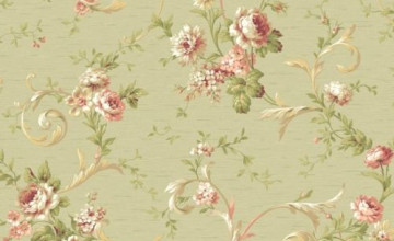 Victorian Cabbage Rose Wallpapers