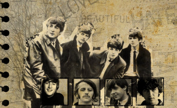 Vintage Beatles Wallpaper