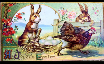 Vintage Easter Desktop Wallpapers
