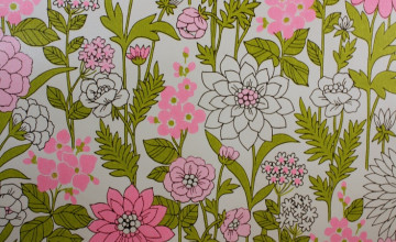 Vintage Pink and Green Wallpapers