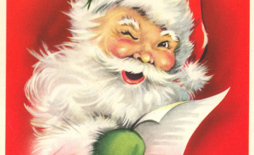 Vintage Santa Christmas Desktop Wallpapers