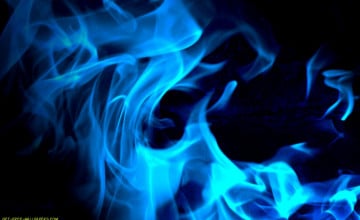 Wallpaper Blue Fire