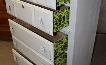 Wallpapers on Dresser Drawers