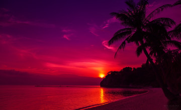 Wallpaper Sunset Beach