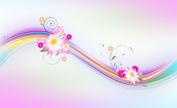 Wallpaper with Flower Designs