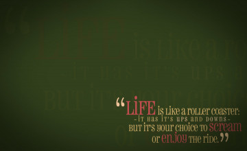 Wallpaper with Quotes About Life