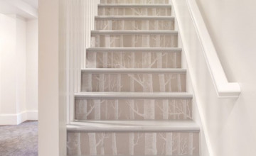 Wallpapered Stair Risers