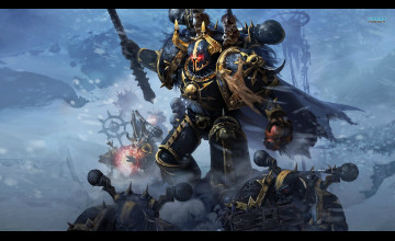Warhammer Chaos Space Marine Logo Wallpaper