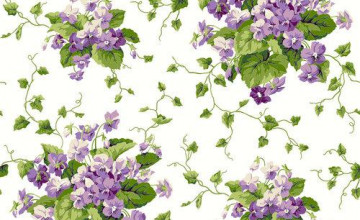 Waverly Sweet Violets Wallpaper