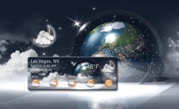 Weather Gadget for Desktop Wallpaper
