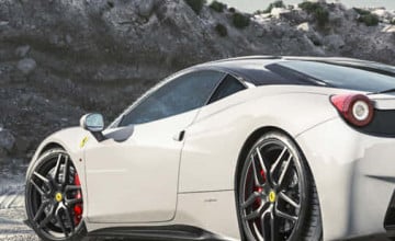 White Ferrari Iphone