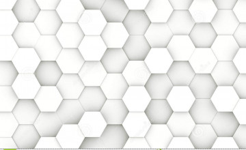 White Hexagon Wallpapers