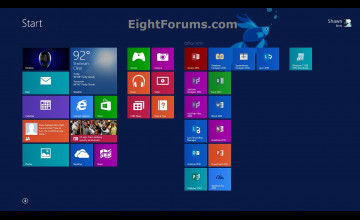 Windows 8 Start Screen Wallpapers