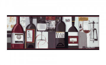 Wine Themed Wallpaper Border
