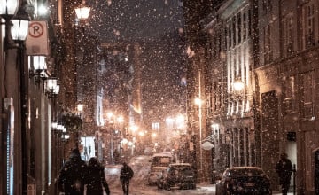 Winter City Night