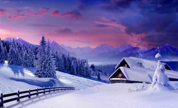 Winter Mountains Wallpaper