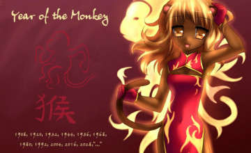 Year of the Monkey Wallpaper