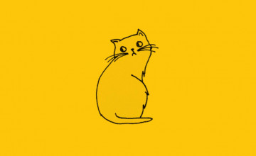 Yellow Aesthetic Cat Wallpapers