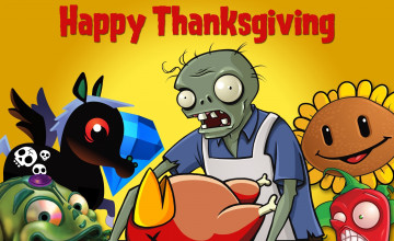 Zombie Thanksgiving Wallpaper